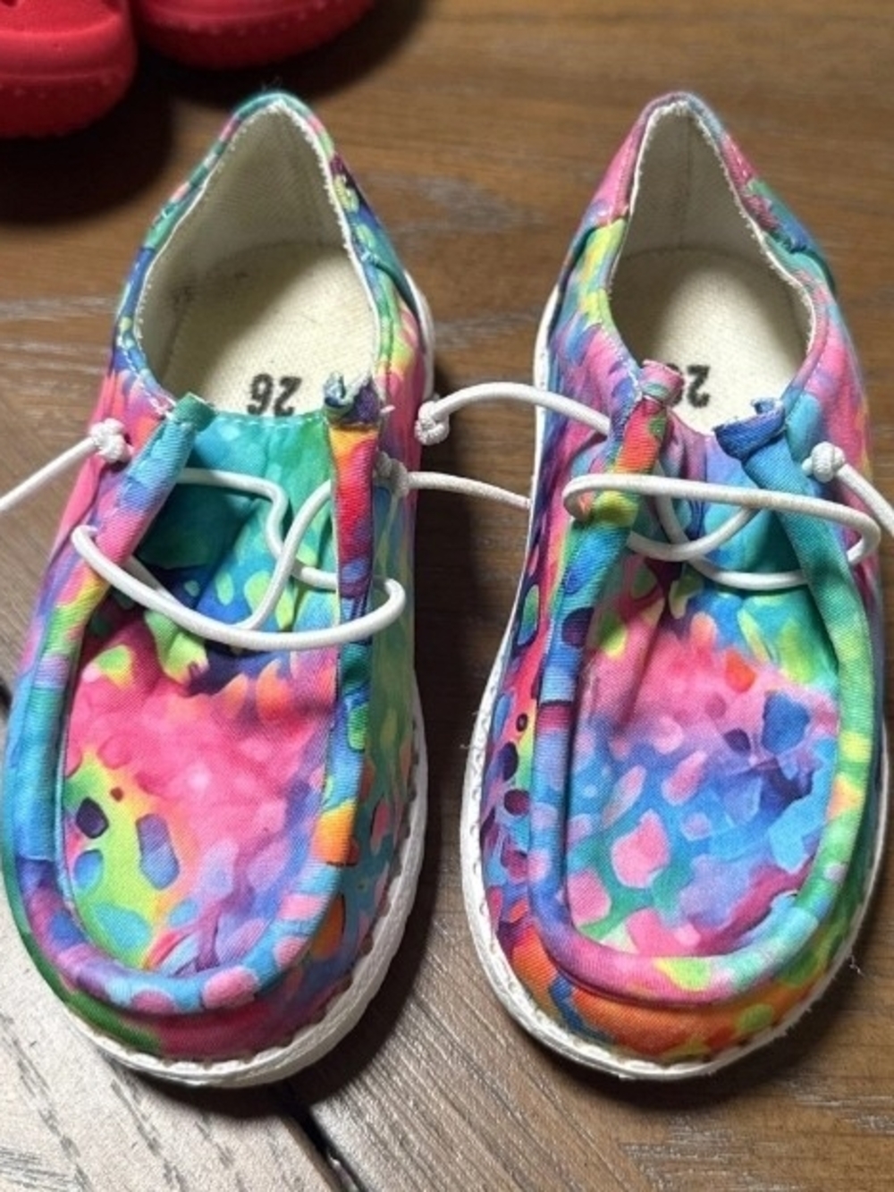 Source Unknown Kids Multicolor Tie-Dye Moccasin Shoes